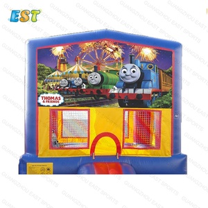 Combo Đồ Chơi Hấp Dẫn Chủ Đề Trẻ Em Tùy Chỉnh Bơm Hơi Thomas The Train <span class=keywords><strong>Jungle</strong></span> <span class=keywords><strong>Jump</strong></span> Có Cầu Trượt Để Bán - Product Image 6