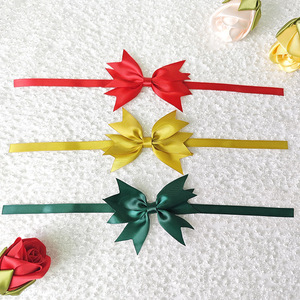 Lazo de Mariposa de Cinta de Satén de Poliéster Personalizado, Ecológico, para Envolver Regalos de Boda, Decoración Floral - Product Image 1