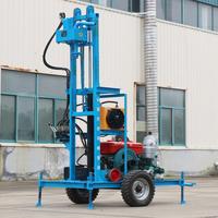 Machine de forage hydraulique pour roche dure, plateformes mobiles, petit prix, diesel, machine de forage d'eau domestique portable