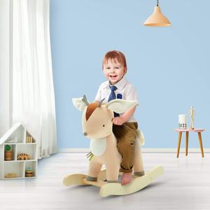 Caballito <span class=keywords><strong>Mecedor</strong></span> de <span class=keywords><strong>Peluche</strong></span> para Niños, Juguete de <span class=keywords><strong>Peluche</strong></span> de Ciervo, Silla Mecedora de Ciervo, Suministro de Fábrica - Product Image 1