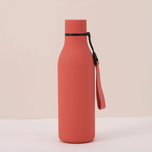 Botella de agua de acero inoxidable 304 con recubrimiento mate a prueba de fugas, logotipo personalizado, 550 ml, 18 oz, botella de agua de acero inoxidable. - Product Image 5