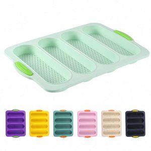 4-Wave Nonstick Silicone Loaf Bake Mold Food Grade Oven Toaster Pan for French Bread Baguette Soap Making - Product Image 2