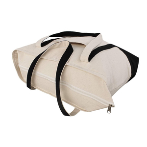 Chất lượng cao môi trường sinh thái thân thiện trống bông vải vải túi lớn bãi biển <span class=keywords><strong>Tote</strong></span> mua sắm túi - Product Image 6