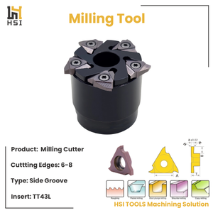 หัวกัดแบบเปลี่ยนเม็ดมีดได้ชนิด SMT T-Slot สำหรับเม็ดมีด TT43L หัวกัดดิสก์สำหรับงานหนัก สำหรับเครื่อง CNC สำหรับงานกัดร่องโลหะ - Product Image 2