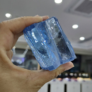 Circonia Cúbica de Color Azul Cielo, Material Sintético en Bruto sin Cortar para la Fabricación de Piedras Sueltas - Product Image 6