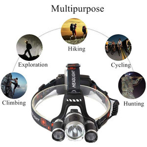 Factory for 5000 Lumens Super Brightness LED <strong>Headlamp</strong> IP55 Waterproof Rechargeable Camping 500m Long Beam Distance - Product Image 3
