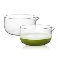 Kit de Service à Thé Matcha en Verre : Bol Matcha avec Bec Verseur et Fouet, Cuillère à Matcha, Support pour Chasen – Cadeau Idéal pour la Cérémonie du Thé Matcha