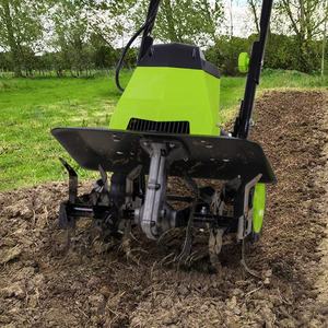 VERTAK Motoculteur électrique <span class=keywords><strong>1500W</strong></span>, largeur de travail 400mm et profondeur de travail 220mm, cultivateur 24 lames pour la culture du sol de jardin - Product Image 5