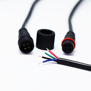 M12 Waterproof 5 Core Wire Harness Photovoltaic Panel Connector Male Female <b>Plug</b> Cable For LED <b>Lighting</b> Products - Product Image 1