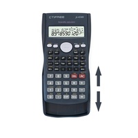 Calculatrice scientifique CTIFREE OEM Logo 240 fonctions, alimentation par piles, calculatrice d'examen pour étudiants, calculatrice d'ingénierie 82MS pour l'école