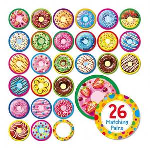 Jouet en mousse PU de qualité supérieure en forme de beignet avec 12 pâtisseries colorées pour les enfants de 5 à 7 ans, cadeau d'anniversaire - Product Image 2