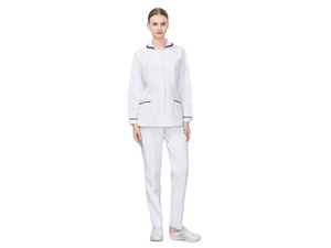Ensemble deux pièces pour <span class=keywords><strong>infirmière</strong></span>, manches longues <span class=keywords><strong>et</strong></span> <span class=keywords><strong>pantalon</strong></span> long, respirant <span class=keywords><strong>et</strong></span> confortable, adapté aux laboratoires hospitaliers - Product Image 1