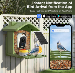 Cámara para Observación de Aves con Grabación de Video 2K HD, 5 Accesorios DIY, Identificación por IA, Captura Automática, Regalo Ideal para Amantes de las Aves, Cámara Inteligente para Comedero con Energía Solar PAV - Product Image 6