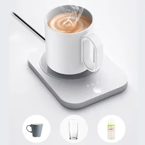 220V Portable Mug Warmer Cup Heater boiling 3 Gear Plate Heating Coaster adjustable temperature for Home Tea Milk Drink Coffee