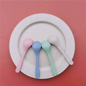 Household Wheat Straw European Style Retro Snack <b>Green</b> Steak Round Meal Plate <b>Silicone</b> Round Dinner Plate - Product Image 4