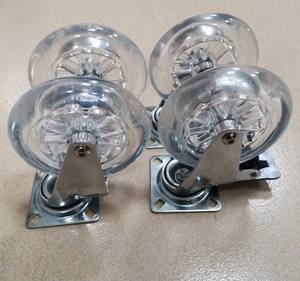 Rueda Giratoria de Gel para Silla de Oficina, 50 mm, 2 Pulgadas, Desmontable, Transparente, Ruedas de Bola, Ruedas Pequeñas - Product Image 6