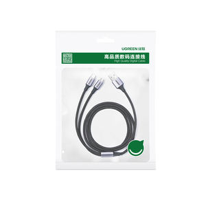 UGREEN 2 в 1 USB a кабель USB a к USB C/Микро зарядный кабель нейлоновый Плетеный материал - Product Image 6