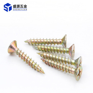 Shengyuan Tapping Screws Metric 4mm Zinc Plated Carbon Steel Wood <b>Fasteners</b> Sink Head Phillips - Product Image 2