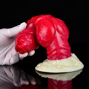 Hot Sell Liquid Silicone Horse Hanging Penis Anal Plug for Men and Women Adult Fun Vagina Anus Massage Masturbator - Product Image 3