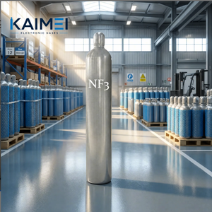 <span class=keywords><strong>Gas</strong></span> Industriale NF3 Grado Semiconduttore 99,9995% 5.5N, Bombola 40L/50L 110Bar con Valvola CGA330, Certificato DOT ISO9809 Kaimei KM-NF3 - Product Image 2