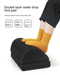เบาะรองเท้าสำหรับใต้โต๊ะเก้าอี้สำนักงานกันลื่นเบาะรองนั่งปรับได้ตาข่ายสำหรับวางเท้า - Product Image 6