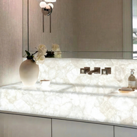Comptoir de salle de bain en travertin résistant à la chaleur Tostone Premium, lavabo pour salle de bain, salon, villa, design intérieur