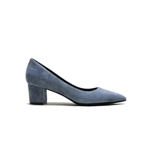 Escarpins chics pour le travail, en daim respirant, talon carré bas uni, pour le bureau et les trajets quotidiens - Product Image 6