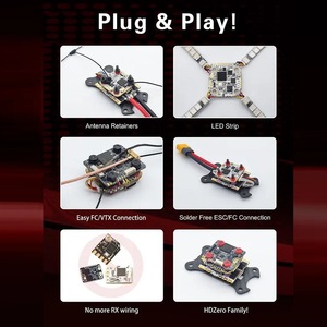 HDZero Halo 20x20 Flight Stack FC ESC AM32 BL32 para Dron de Carreras FPV Whoop Digital VTX PNP - Product Image 5