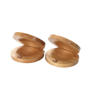 Juguete Promocional Clásico, Castañuelas de Madera con Logotipo Personalizado, Juguete Musical de Madera, Sonajero para Bebés - Product Image 1