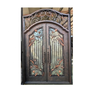 Nouveau design unique fer art porte d'entrée rupture thermique - Product Image 3