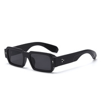 Lunettes de soleil unisexes de haute qualité avec logo personnalisé, pare-soleil fait main, verres noirs et gris, montures épaisses rondes, pour le voyage