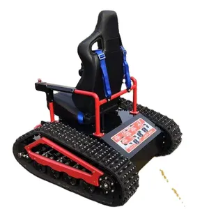 Rubber Tracked Wheelchair with remote control motor power Wheelchair Tracked Vehicle Electric