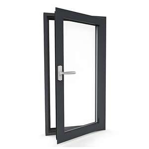 Fabricant bon <span class=keywords><strong>prix</strong></span> verre trempé moderne impact ouragan <span class=keywords><strong>noir</strong></span> aluminium français double battant baies vitrées pour villa - Product Image 1