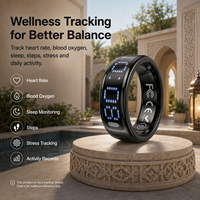 Nouvelle bague électronique Tasbeeh SQ666 2026 – Compteur numérique de Zikr et suivi de santé – Bague intelligente pour la prière quotidienne musulmane