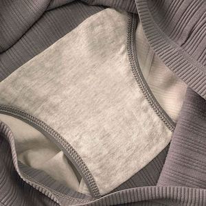 Nouvelle culotte sport respirante taille moyenne pour femme, grande taille en coton avec dentelle - Product Image 6