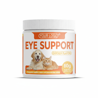 Soins des yeux pour animaux de compagnie - Friandises à mâcher douces - Lutéine + Racine de guimauve - Soutien de la santé oculaire et de la vision pour chiens et chats - 120 unités