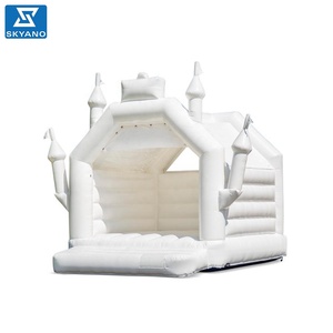 Maison <span class=keywords><strong>pleine</strong></span> d'entrain de château gonflable blanc pour l'activité de noce - Product Image 1
