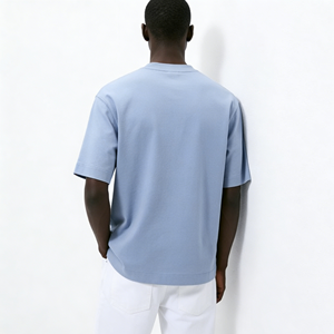 T-shirt en coton lourd de haute qualité 100% coton, impression personnalisée du logo, graphique surdimensionné, uni - Product Image 3