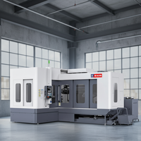 Machine de perçage profond CNC 3 axes avec table rotative 4ème axe motorisée en option, magazine d'outils ATC 24 postes, diamètre de perçage max. 300 mm