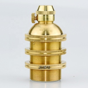 E12/E14/E17 Vintage oro ottone metallo <span class=keywords><strong>lampadario</strong></span> Base porta lampada - Product Image 3