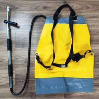 Sac à dos de pompier avec tuyau d'incendie souple et pulvérisateur, pompe à incendie auto-pulvérisante en PVC épaissi de 20L pour pompier