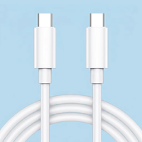 Kabel Pengisian Cepat PD 60W 27W USB-C ke Type-C untuk Aksesoris Ponsel dengan Transfer Data untuk iPhone Samsung Android IOS