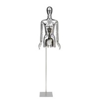 Lavinia 2025 maniquí nueva moda cromo oro mujeres con cuerpo elegante soporte de Metal y Base de plástico para exhibición de Boutique