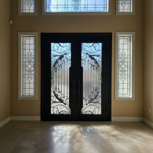Portes <span class=keywords><strong>d</strong></span>'<span class=keywords><strong>entrée</strong></span> <span class=keywords><strong>et</strong></span> grilles de fenêtres en fer forgé à la main, style classique, cadres sécurisés, style rustique vintage, designs <span class=keywords><strong>d</strong></span>'<span class=keywords><strong>entrée</strong></span> personnalisés - Product Image 3