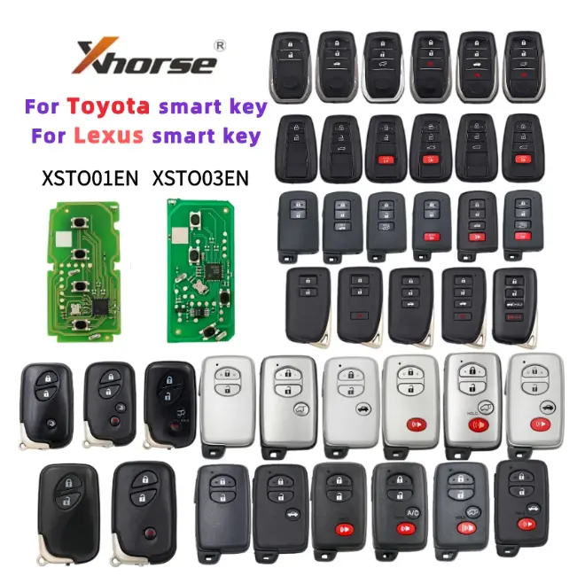 Updated Version Xhorse VVDI XM38 Smart Key XSTO01EN XSTO01EN Remote Key 8A 4D 4A BA Chip for Toyota Lexus work Key tool max pro