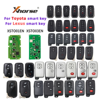 Version Améliorée Xhorse VVDI XM38 Clé Intelligente XSTO01EN Télécommande 8A 4D 4A BA Puce pour Toyota Lexus Compatible avec Key Tool Max Pro