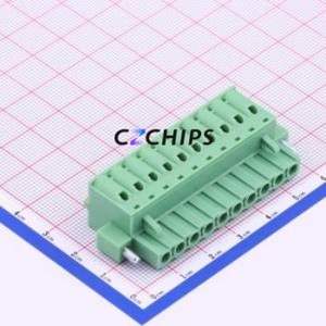 KF2EDGKDM-5.0-10P Plug-in Terminal Block P=5mm Connector Plug Screw Fixing 1x10P 5mm - Product Image 1