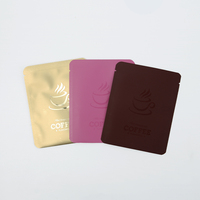 Op maat gekleurde plastic zakjes met driezijdige verzegeling en warmteverzegeling voor koffie- en theepulver
