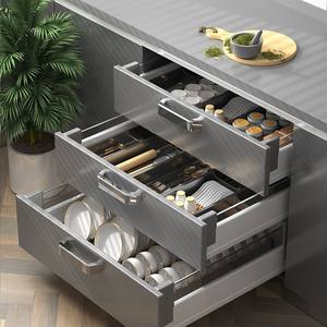 Support de rangement pour bol et assiette Organisateur de tiroirs de cuisine Boîte de rangement pour <span class=keywords><strong>vaisselle</strong></span> et baguettes intégrée pour l'intérieur de l'armoire - Product Image 4