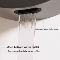 Système de douche mural en acier inoxydable avec affichage LED intelligent, robinet en céramique, jets de pluie, spa, massage, cascade pour hôtels et villas